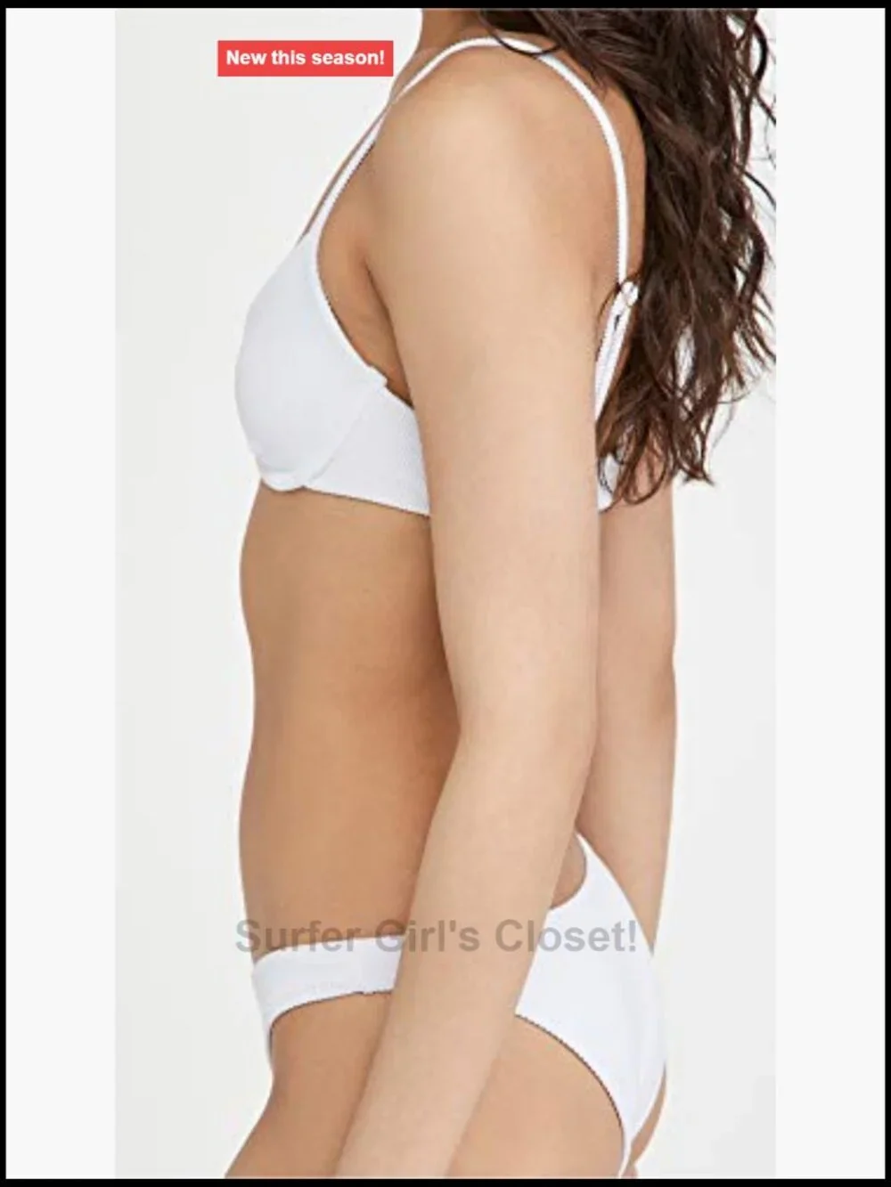 Underwire Bikini Top with Adjustable Straps, Hand Wash Only